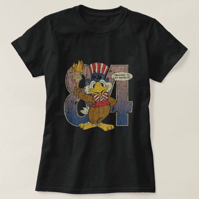 Sam The Los Angeles Eagle 1984 T - Shirt (Design vorne)