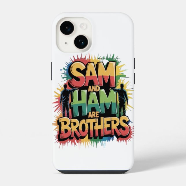 Sam und Ham sind Brüder iPhone Hülle (Rückseite)