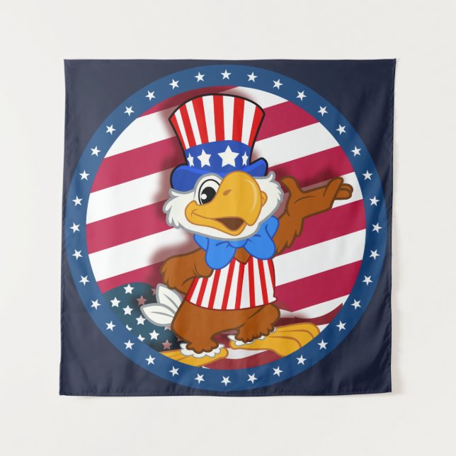 sam USA Wandteppich (Vorderseite)