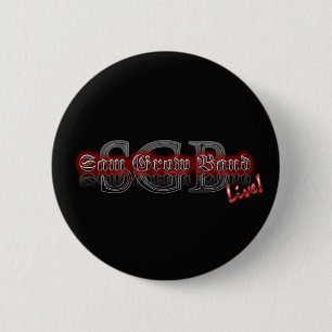 Sam wachsen Band-Knopf mit schwarzem "SGB" Logo Button