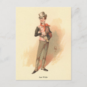 Sam Weller von Kyd von Dickens The Pickwick Papers Postkarte