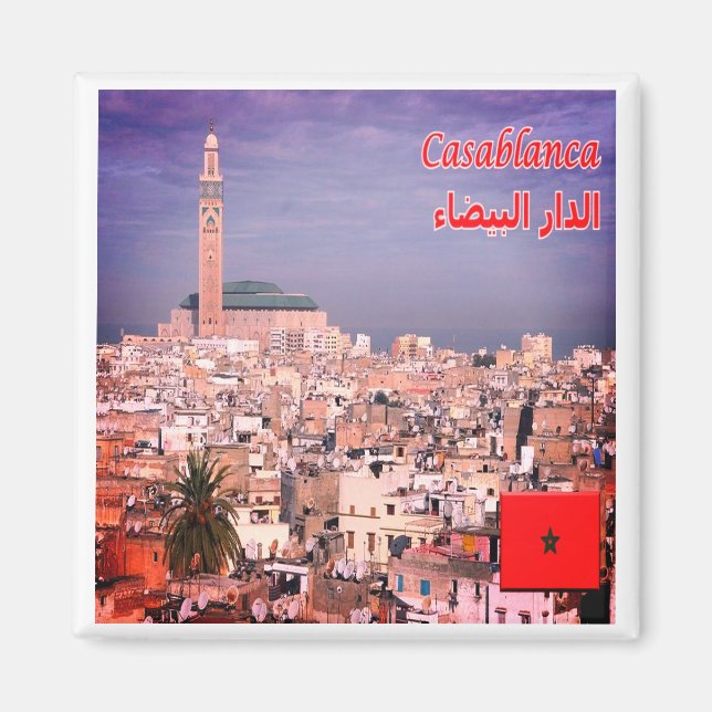 SAMA005 CASABLANCA, Marokko, Magnet (Vorne)