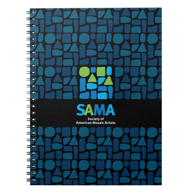 SAMA-Notizbuch-Zeitschrift - Mosaik-Kunst Notizblock (Vorderseite)