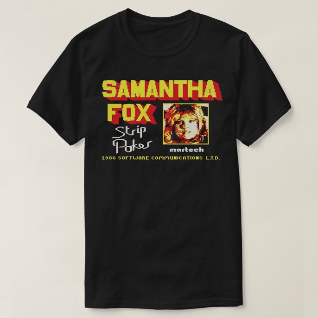 SAMANTHA FOX POKER T-Shirt (Design vorne)