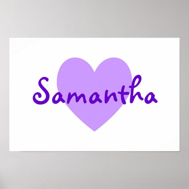 Samantha Lila Poster (Vorne)