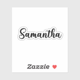 Samantha Name - Handgeschriebene Kalligrafie Aufkleber