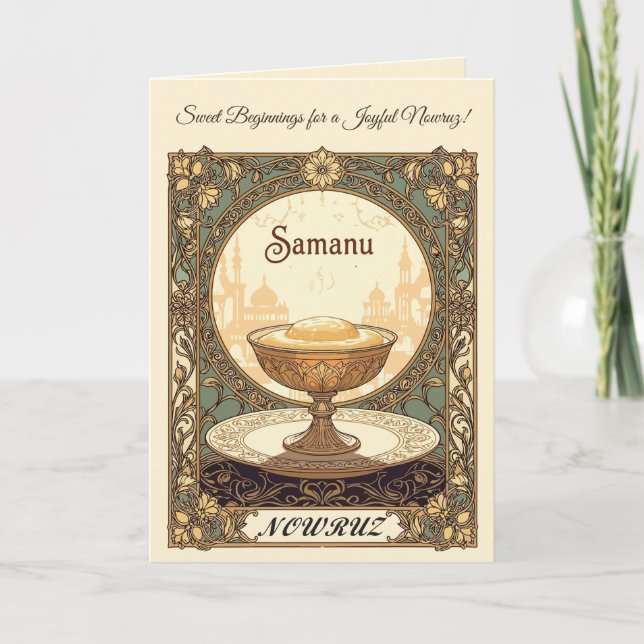 Samanu Der süße Geist des Nowruz Karte (Vorderseite)