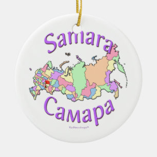 Samara-Russland-Karten-Verzierung Keramikornament