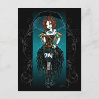 "Samara" Steampunk Cyber Fairy Postcard Postkarte
