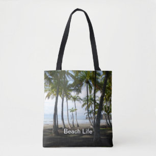 Sámara Strand ganz über Druck-Taschen-Tasche
