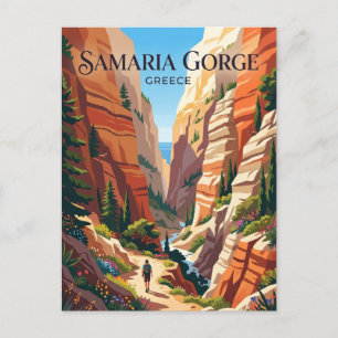 Samaria-Schlucht Griechenland Postkarte