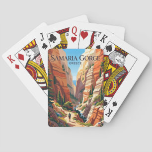 Samaria-Schlucht Griechenland Spielkarten