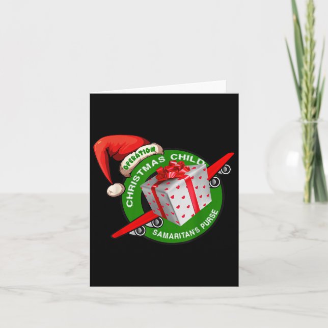 Samaritan's Purse Operation Christmas Child Funny  Karte (Vorderseite)