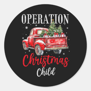 Samaritan's Purse Operation Christmas Child Lustig Runder Aufkleber