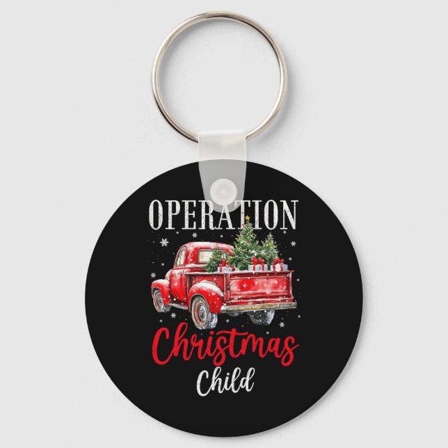Samaritan's Purse Operation Christmas Child Lustig Schlüsselanhänger (Vorderseite)