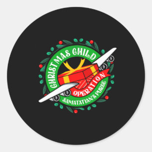 Samaritan's Purse Operation Christmas Child Meme C Runder Aufkleber