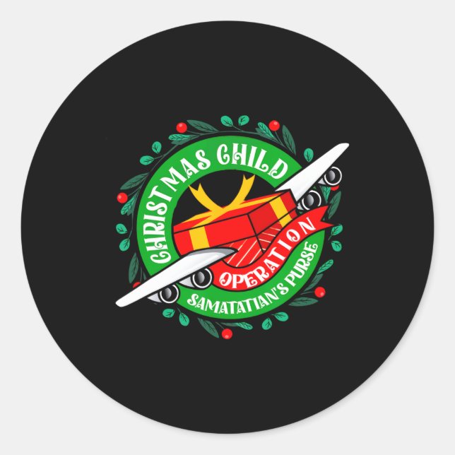 Samaritan's Purse Operation Christmas Child Meme C Runder Aufkleber (Vorderseite)