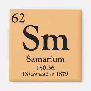 Samarium Periodic Table Magnet