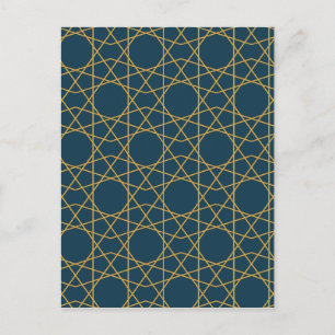 Samarkand Gold Geometrie Postkarte