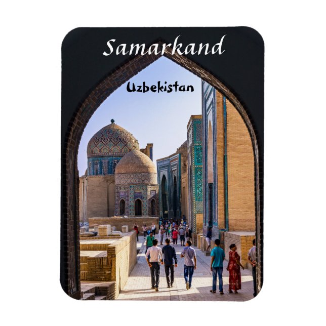 Samarkand, Usbekistan - Nekropolis von Shah-i-Zind Magnet (Vertikal)