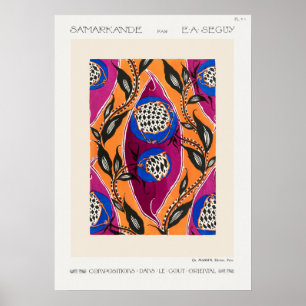 Samarkande Blume Market Wall Decor Poster