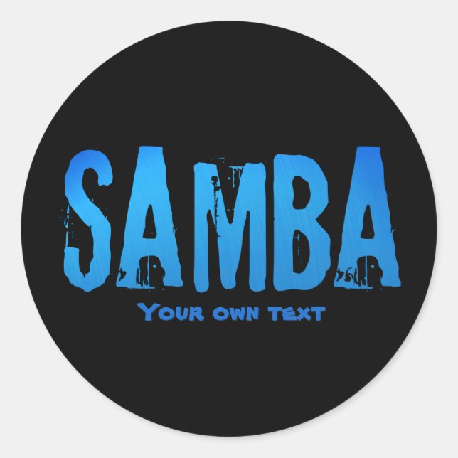 Samba brasileiro do Brasil Runder Aufkleber (Vorderseite)