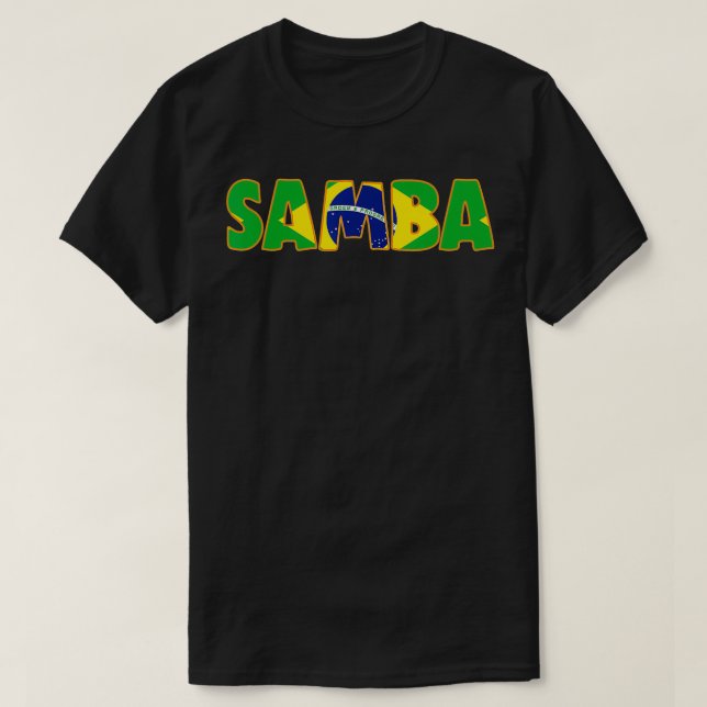 Samba Brasilien für Samba Music Lovers T-Shirt (Design vorne)