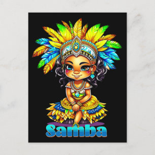 Samba Carnival Girl Postkarte