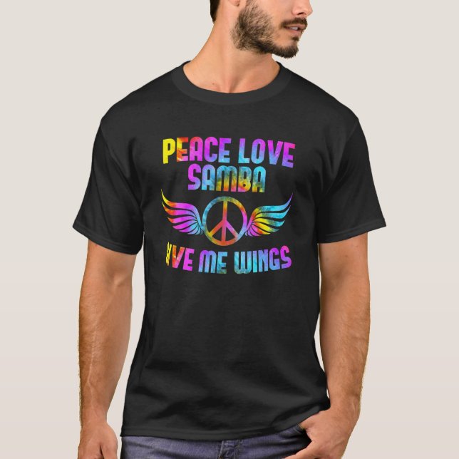 Samba Dance Partners Tanzlehrer Outfit Peace Lo T-Shirt (Vorderseite)