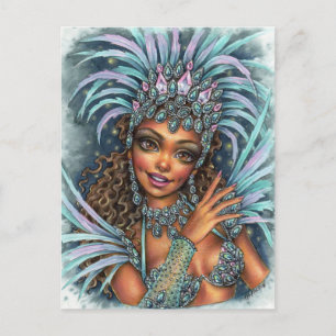 Samba Dancer Postcard Postkarte