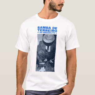Samba de Terreiro do Brooklyn - Blaue Buchstaben T-Shirt