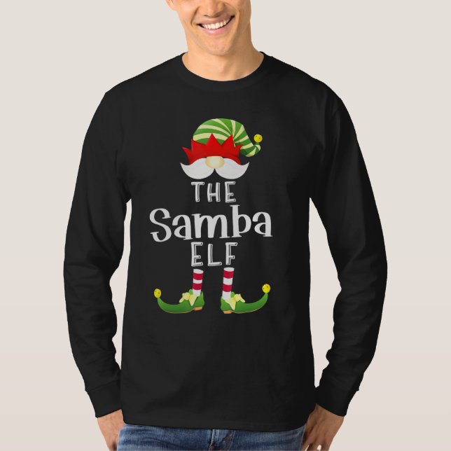 Samba Elf Group Christmas Pajama Party T-Shirt (Vorderseite)
