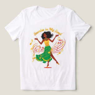 Samba In My Soul Brasilianisches Tanzfrau T-Shirt Tri-Blend Shirt