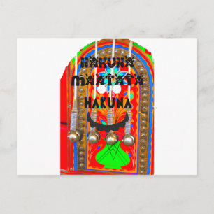 Samba-Karneval Farben glänzen. Inspirierende Kunst Postkarte