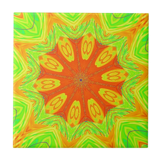 Samba Motif Art Print Fliese (Vorderseite)