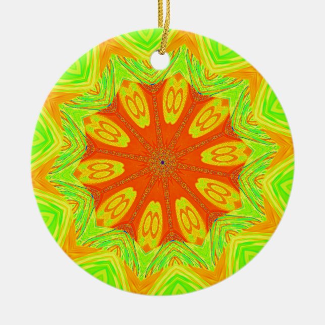 Samba Motif Art Print Keramik Ornament (Vorne)
