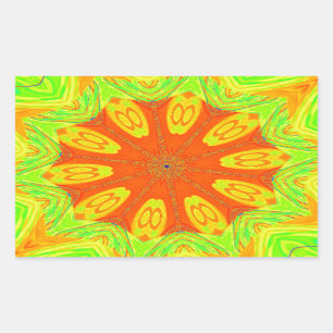 Samba Motif Art Print Rechteckiger Aufkleber