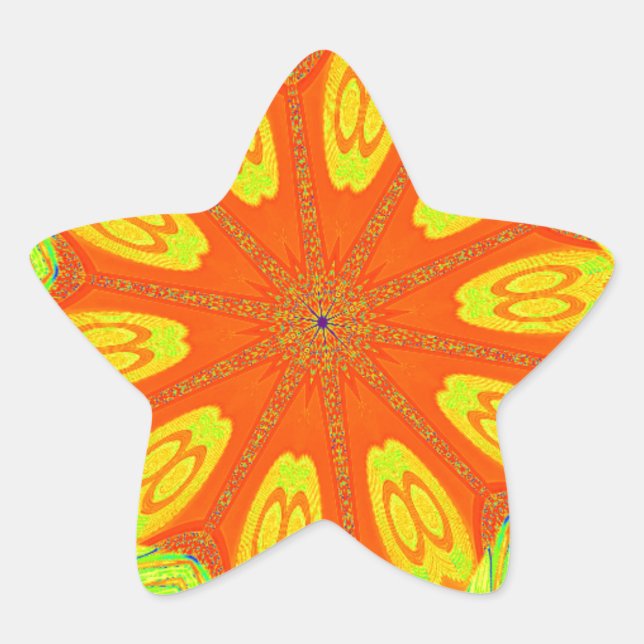 Samba Motif Art Print Stern-Aufkleber (Vorderseite)