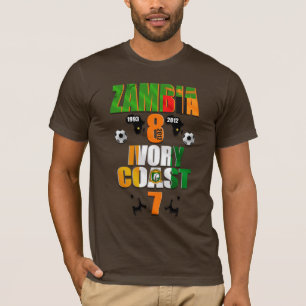Sambia 1993 2012 Afrika verficht Erinnerungssieger T-Shirt