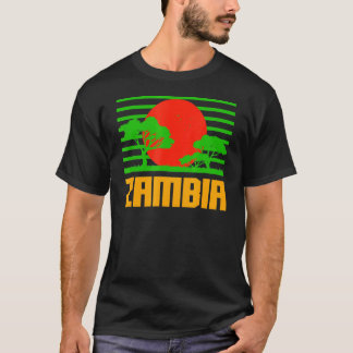 Sambia Africa Vintag Sunset Savannah Ghanaian Roo T-Shirt