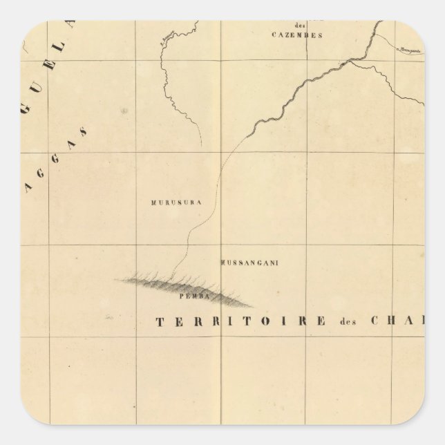 Sambia, Afrika 45 Quadratischer Aufkleber (Vorderseite)