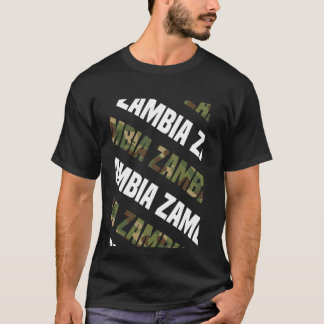 Sambia Camouflage Muster Green Camouflage T-Shirt