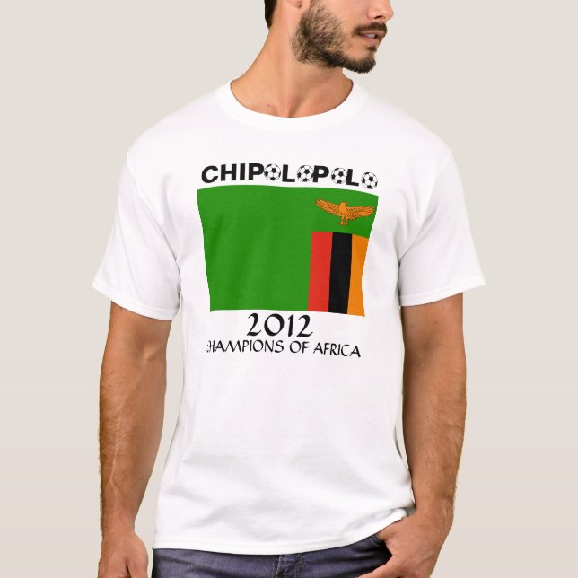 Sambia Chipolopolo Afrikaner-Champions T-Shirt (Vorderseite)