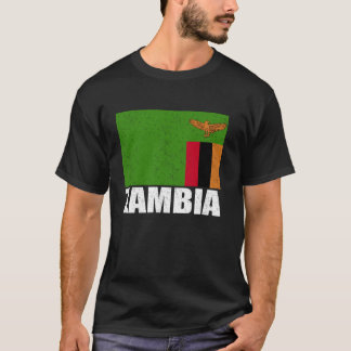 Sambia Flag Grunge Vintag Souvenir Sambia T-Shirt