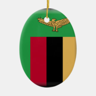 Sambia-Flagge Keramikornament