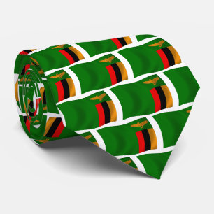 Sambia-Flagge Krawatte