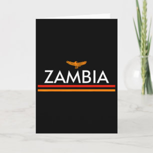 Sambia-Flagge Sportliche Jersey-Style Karte