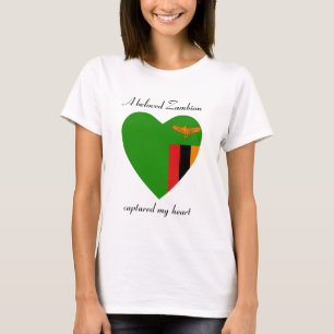 Sambia Flagge Sweetheart T-Shirt