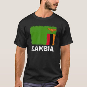 Sambia-Flagge Unterstützen Sie das sambische Volk T-Shirt
