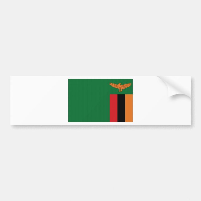 Sambia-Staatsflagge Autoaufkleber (Vorne)